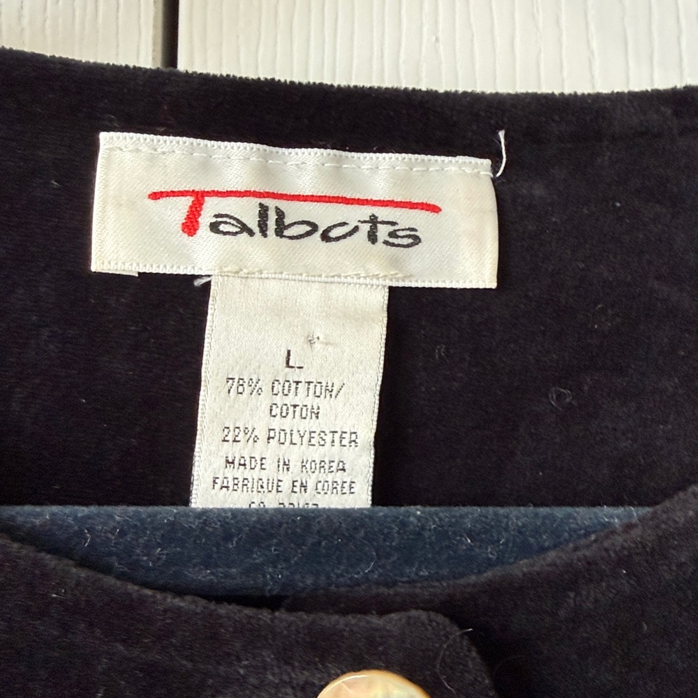 Talbots Velvet Jacket - Picture 4 of 5
